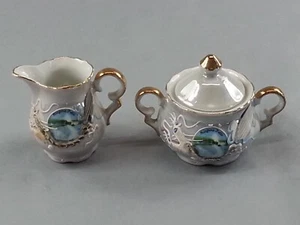 2 recuerdos de crema de azúcar de colección de porcelana Dragon Ware Niagara Falls Prospect Point - Imagen 1 de 7