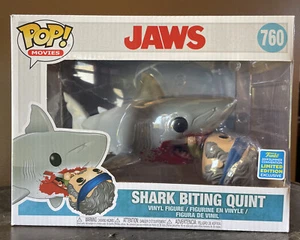 Funko Pop! Jaws #760 Shark biting Quint 2019 summer convention limited edition - Picture 1 of 12