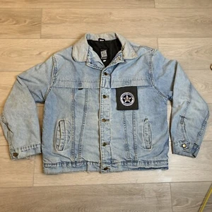 the original hidden agenda denim bomber jacket by I. Spiewak Size L - Picture 1 of 12