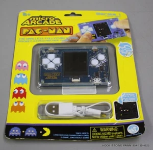 Micro Arcade Pac-Man Vollfarbbildschirm Serie 1 Bandai Namco neu versiegelt auf Karte - Bild 1 von 2