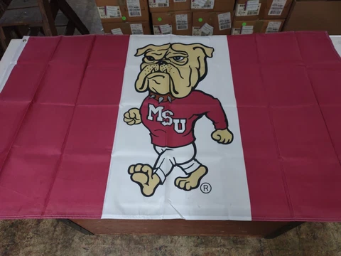 Officially Licensed NCAA Mississippi State Bulldogs Team Logo 3' x 5' House Flag Cover