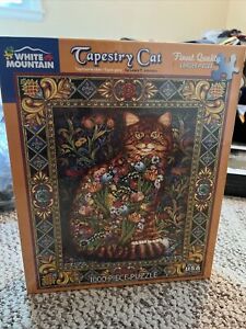 Tapestry Cat 1000 Piece Puzzle Lewis T Johnson Unopened New in Box 2011 NIB