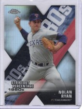 2020 Topps Chrome Decade of Dominance #DOD-10 Nolan Ryan Texas Rangers