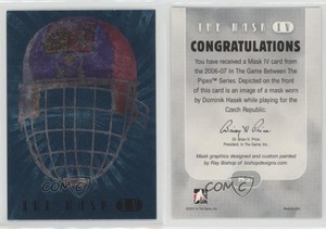 2006-07 ITG Between the Pipes The Mask IV Dominik Hasek #M-23 HOF