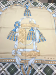 Sciarpa Richel XXI 100% seta multicolore Made in Italy 34" - Foto 1 di 9