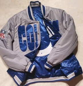Indianapolis Colts Reversible Starter Jacket Full Snap -FOR THE SHOE- Sz Medium - Picture 1 of 20