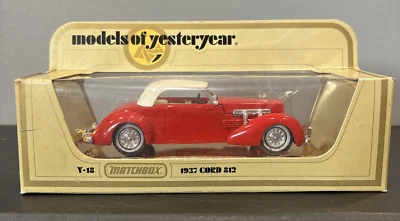 Matchbox Models of Yesteryear 1937 Cord 812 Diecast Car Model Y-18 England 1:35 - Image 1 of 4