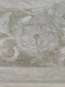 2 Vintage Dan River Pillow case Standard Floral Pale Gray Green Blue Made USA - Picture 1 of 8