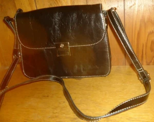 Gebrauchte Giani Bernini Handtasche Handtasche schwarz Leder Schulterriemen 9,5"x7,5" - Bild 1 von 6