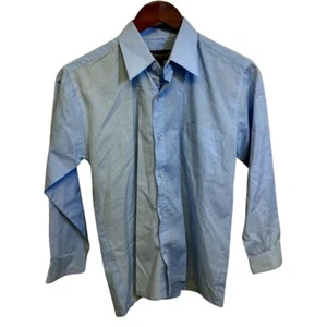 Camisa de vestir para niño Vangogh manga larga azul con botones talla 12 - Imagen 1 de 4