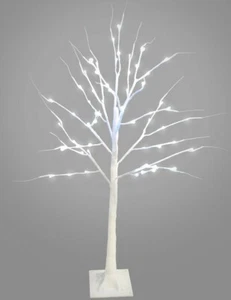 LED Light Up White 90cm 3' Tall Adjustable Branch Artificial Christmas Tree - Picture 1 of 1