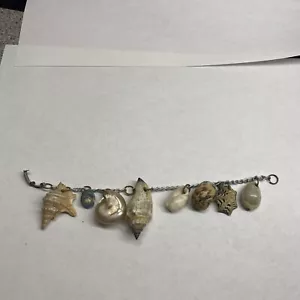 Vintage 7" Hawaiian Sea Shell Beach Bracelet - Picture 1 of 7