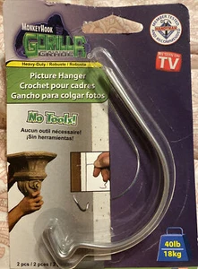 Gorilla Qualität Affenhaken Bilderbügel 40# 18kg 2 im Paket - Bild 1 von 6