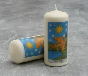 Vela del Tarot La Estrella, Vela del Pilar: Wicca Pagana - Imagen 1 de 2