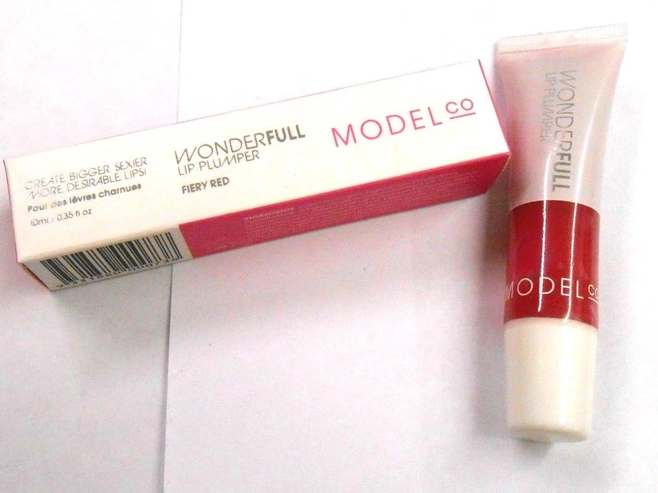 Model Co Wonderfull Lip Plumper .35 oz NIB  FIERY RED - Image 1 of 1