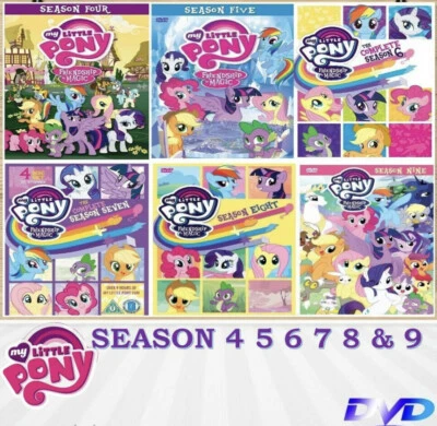 My Little Pony: Friendship Is Magic Season 4,5,6,7,8,9 DVD ~ All Region English - Image 1 of 4
