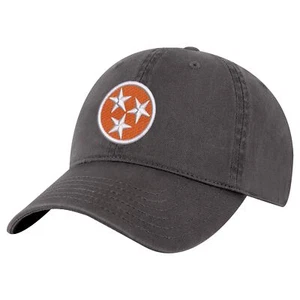Tennessee Orange Baseball Cap – Embroidered Tri-Star Design | 100% Cotton Strapb - Picture 1 of 10