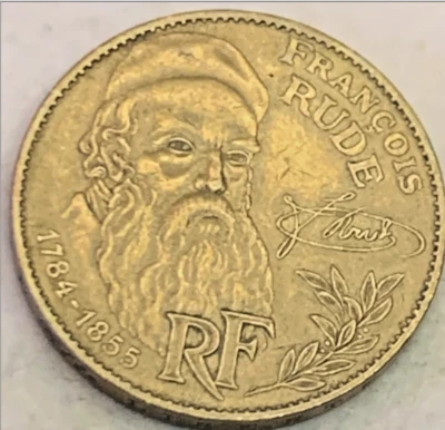 1984 France 10 Francs Coin - Francois Rude Bicentennial - Image 1 of 3