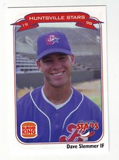 1998 Huntsville Stars Dave Slemmer #20 - Minor League Team Issue