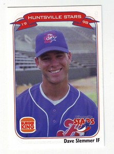 1998 Huntsville Stars Dave Slemmer #20 - Minor League Team Issue