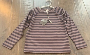 Matilda Jane size 8 You & Me Holt Tee Brown Striped Shirt top - Picture 1 of 4