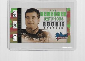 2003 WHEELS AMERICAN THUNDER RACING ROOKIE THUNDER JOE NEMECHEK #RT 23/36