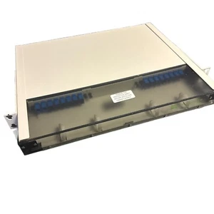 1RU 3 LGX Panel Fiber Optic Enclosure Amerifiber With SM SC UPC Couplers Rack - Afbeelding 1 van 24