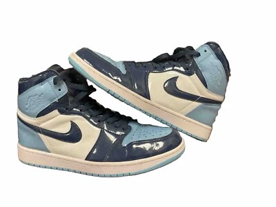 Talla 13W 11.5M Air Jordan 1 Retro OG UNC Alto Azul Chill Charol Foto 1 de 4