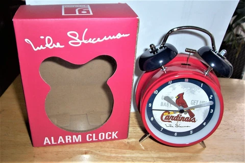 Mike Shannon St. Louis Cardinals Talking Alarm Clock SGA NIB Get Up Baby Get UP Cover