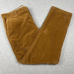 Pantalones Brooks Brothers Para Hombre 40x32 Pana Clark Fit Bolsillos Cortados Elastizados Marrón - Imagen 1 de 15