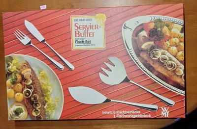 Fischbesteck WMF Cromargan für 12 Personen  inkl. 2 x Vorlegebesteck, 28-teilig - Bild 1 von 4