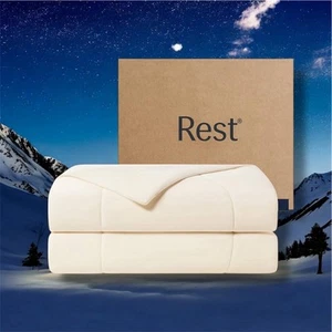 REST Evercool Cooling Comforter, King/Cali King, Snow Ivory READ - Picture 1 of 6