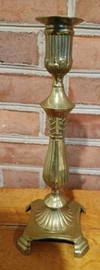 Colonial Style Brass 12” Candlestick Vintage Table Decor - Picture 1 of 12
