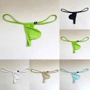 Leichter Herren Sissy Dessous Tanga mit Ausbuchtungsbeutel und Low Waist Design - Bild 1 von 9