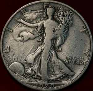1929-D Denver Mint Silver Walking Liberty Half - Picture 1 of 2