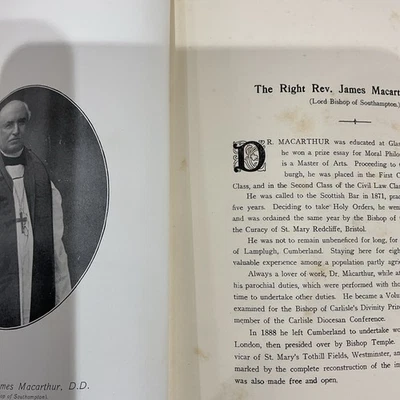 HAMPSHIRE 1912 - Antiker Druck - REV James MaCARTHUR - Bischof von Southampton  - Bild 1 von 2