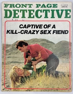 Front Page Detective Magazine, June  1971, Vintage True Crime Stories, Pulp - Picture 1 of 4