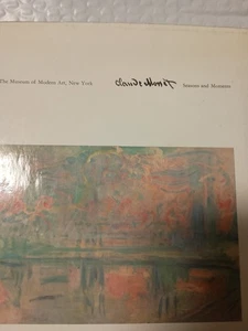 CLAUDE MONET SEASONS AND MOMENTS 1960 EXHIBITION  Museum of Modern Art K10 - Foto 1 di 1