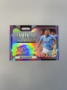 Prizm EPL 2024-25 Mateo Kovacic caligrafía automático púrpura #/25 (SSP) #MK - Imagen 1 de 5