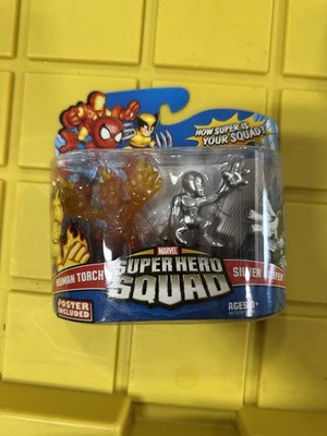 漫威超级英雄小队人类火炬和银色冲浪者 - 全新带盒 H18 — 第 1/2 张图片