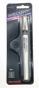 Bolígrafo técnico recargable Kohinoor Rapidograph 3165 0/,35 mm NUEVO - Imagen 1 de 5