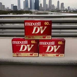 SELLADO (3) Maxell DV-60 Mini DV Cassette - NUEVO - Imagen 1 de 6