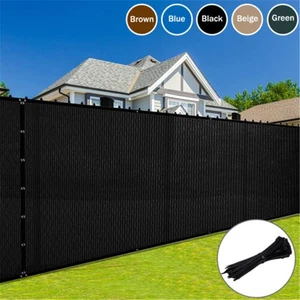 3/4/5/6/8 Fuß Sichtschutz Zaun Sichtschutz Windschutz Garten Hof Netz Schatten Abdeckung - Bild 1 von 17