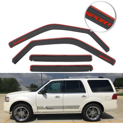 For 97-17 Ford Expedition Lincoln Navigator In Channel Window Visors w/ Sport - Image 1 of 4