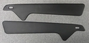 PORSCHE 993 BLACK LEATHER DOOR PANEL INSERTS - Picture 1 of 1