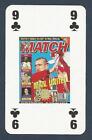 MATCH MAGAZINE-20 YEAR ANNIVERSARY COVER PLAYING CARD-MAN UTD-ERIC CANTONA-9C