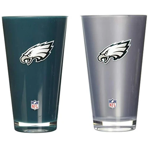 NFL Philadelphia Eagles 20oz Insulated Acrylic Tumbler Set of 2 Cover