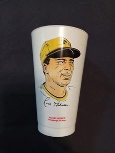 1973 7-11 Slurpee Cup Richie Hebner Pittsburgh Pirates Baseball - Picture 1 of 4
