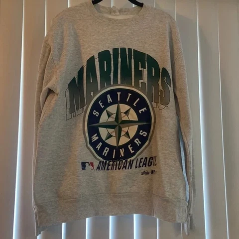 Vintage 1995 Seattle Mariners SweatShirt Ash Unisex Men Women KV9059 Cover