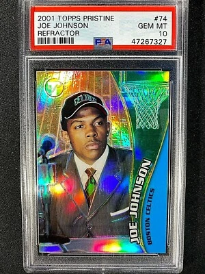 2001/02 Topps prístino Joe Johnson novato radiocontrol refractor #72 PSA 10 gemas como nuevo G1614 Foto 1 de 2